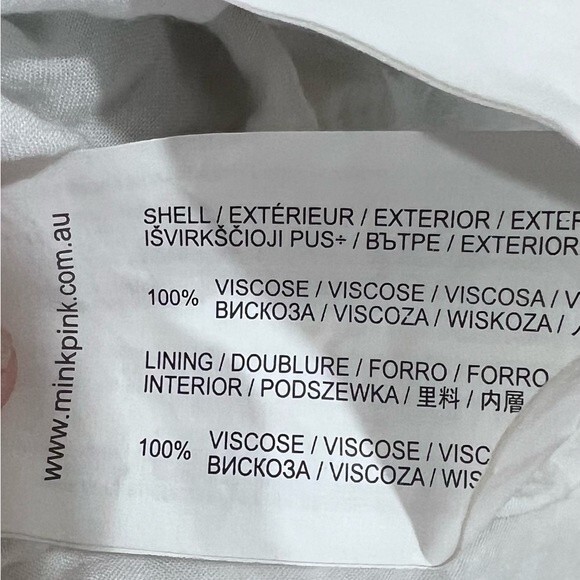 MinkPink shady fronds off shoulder romper Playsuit with pockets size medium - Picture 7 of 10